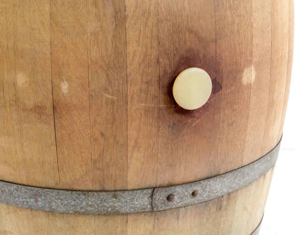 Tonneau de Vin en Bois de Chêne Massif Capacité de 225 litres H-90-95 cm D-70 cm